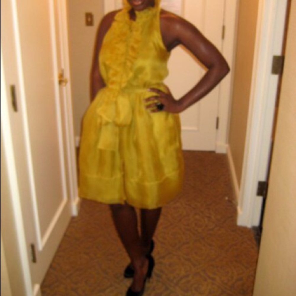 ROBERT RODRIGUEZ Silk Cocktail Dress